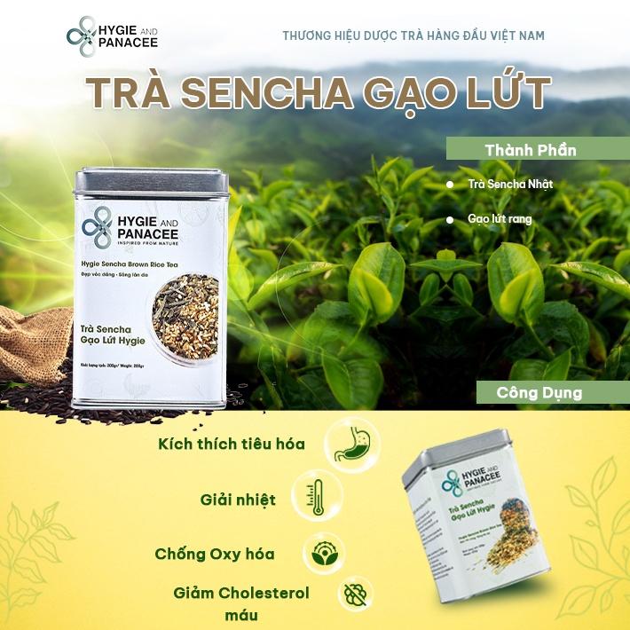 Trà Sencha Gạo Lứt Hygie 50g/200g giải nhiệt cơ thể