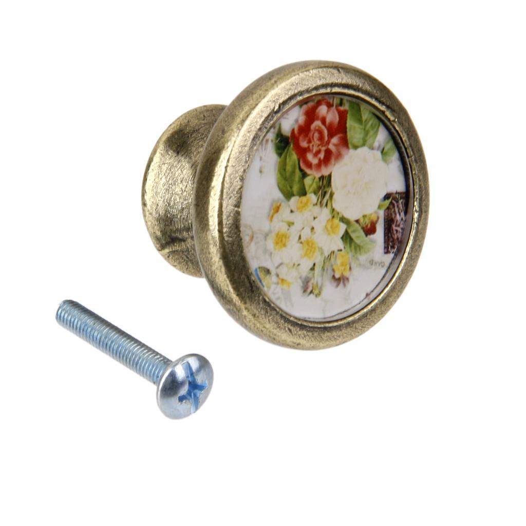 4-6pack Assorted Vintage Brass Wardrobe Cabinet Door Cupboard Drawer Handle Knob