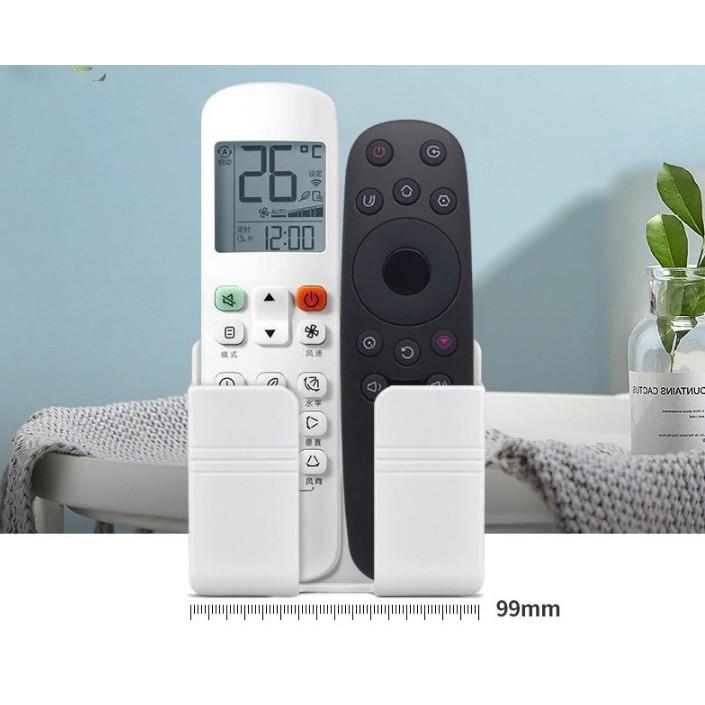Kệ Dán Tường Để Điều Khiển,Đồ Dùng,Giá Đỡ Sạc Điện Thoại Có Móc Treo Giữ Dây Điện Tiện Dụng
