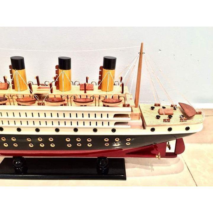 Mô Hình Tàu Titanic- Con Tàu Chở Khách Nổi Tiếng Nhất Thế Giới Dài 40cm Gỗ Tự Nhiên 100%