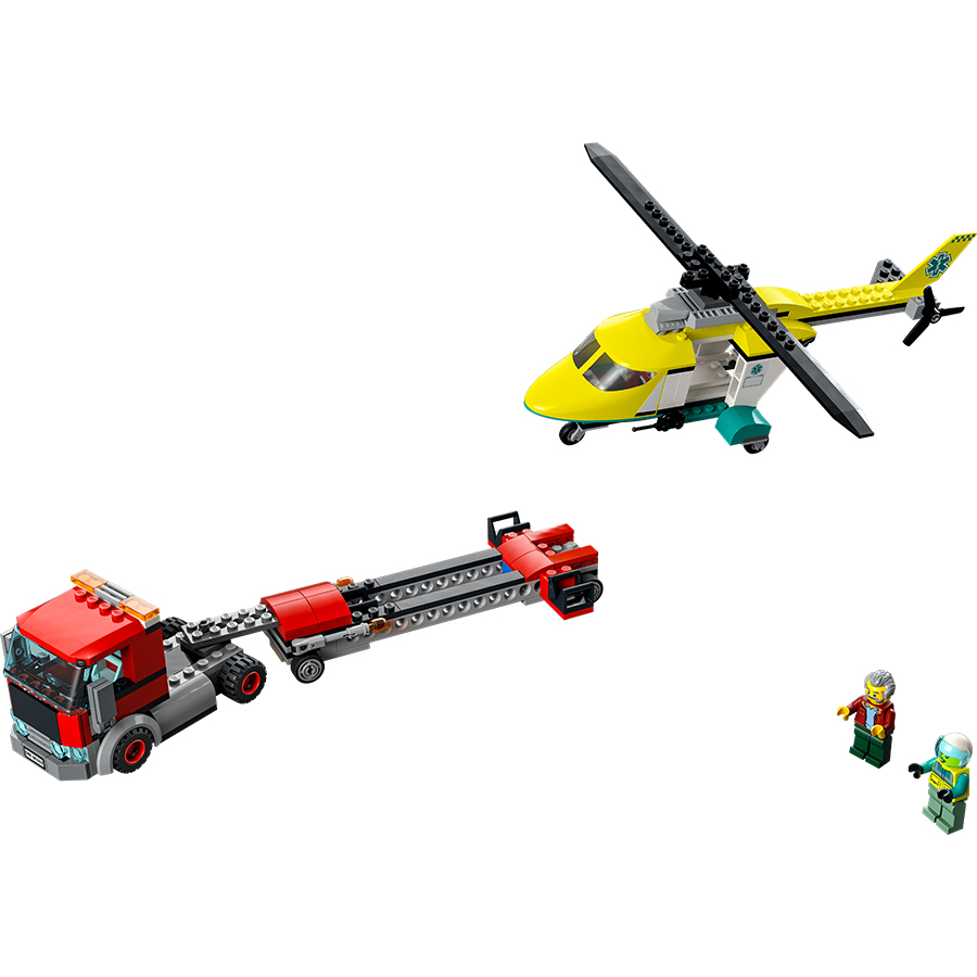 Đồ Chơi LEGO CITY Xe Vận Chuyển Trực Thăng Cứu Hộ 60343