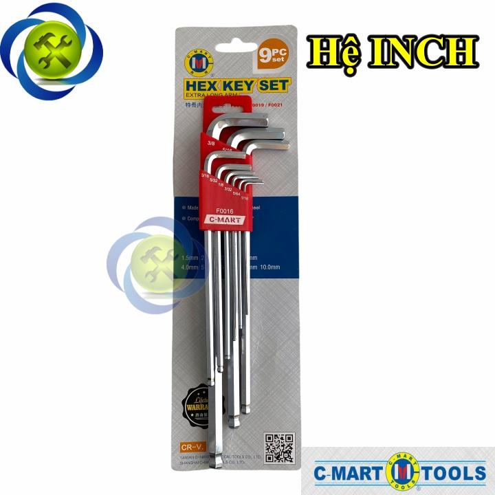 Bộ lục giác hệ inch C-Mart F0016-inch 9 CÂY