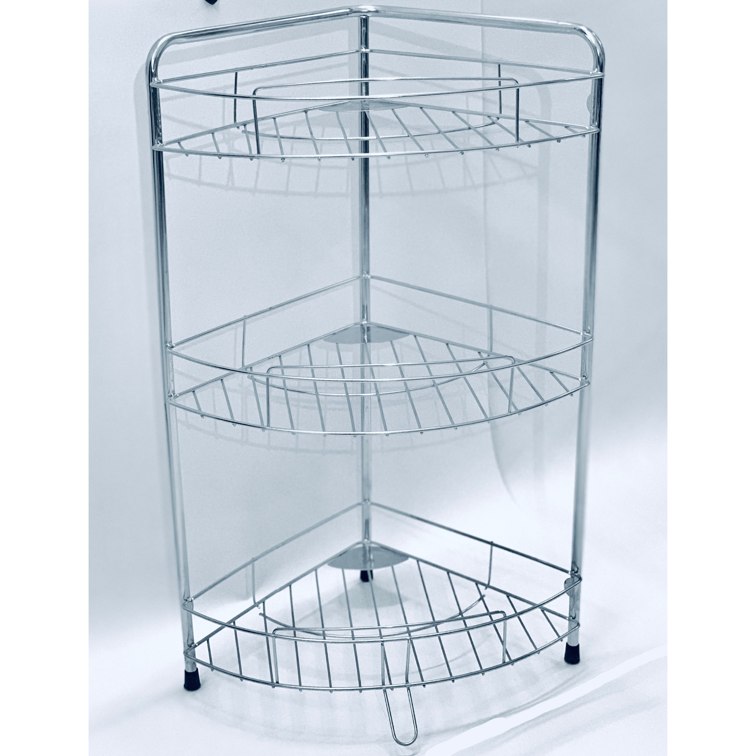 Kệ góc inox 201, kệ nhà tắm 3 tầng