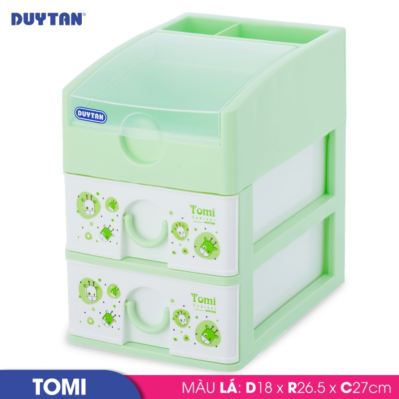 Tủ nhựa DUY TÂN Tomi 3 ngăn - 31836 - Giao màu ngẫu nhiên - Hàng chính hãng