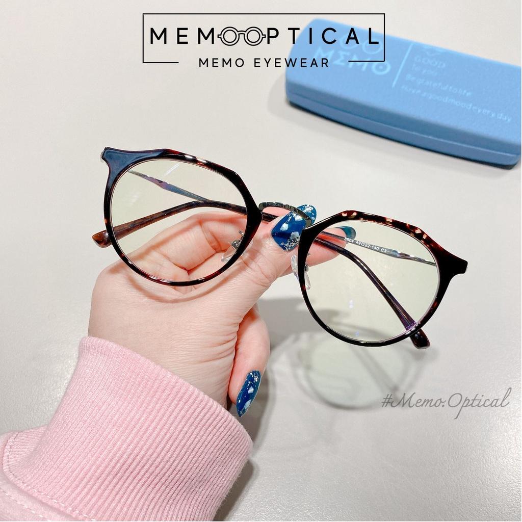 Gọng Kính Hàn Quốc Dáng Mắt Mèo LookFace 3504 Phong Cách Thời Trang Memo Optical