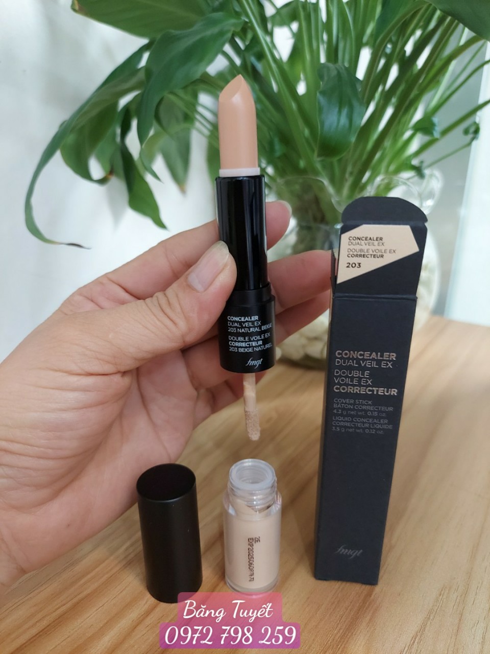 Che khuyết điểm 2 đầu Concealer Dual Veil FMGT The Face Shop (mẫu mới