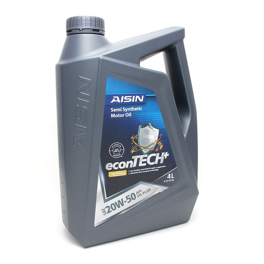 Nhớt Động Cơ AISIN ESSNP2054P 20W-50 SN Plus Econtech+ Semi Synthetic 4L