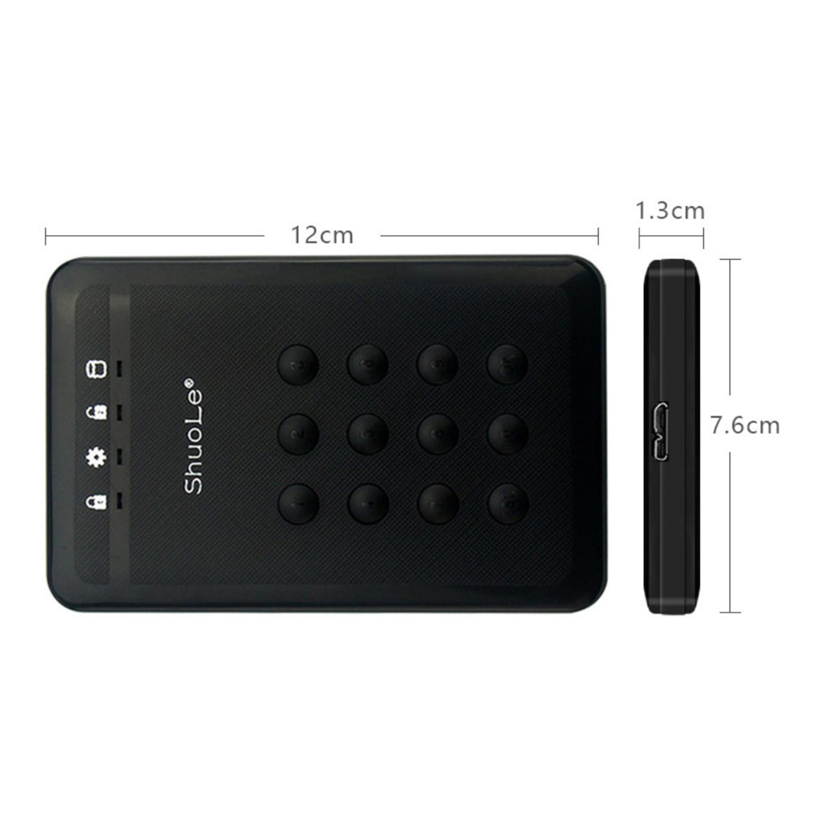 USB 3.0 HDD Enclosure, 2.5inch, with Password Protection, HDD Case, SATA HDD Enclosure, HDD SATA Enclosure Case 5Gbps