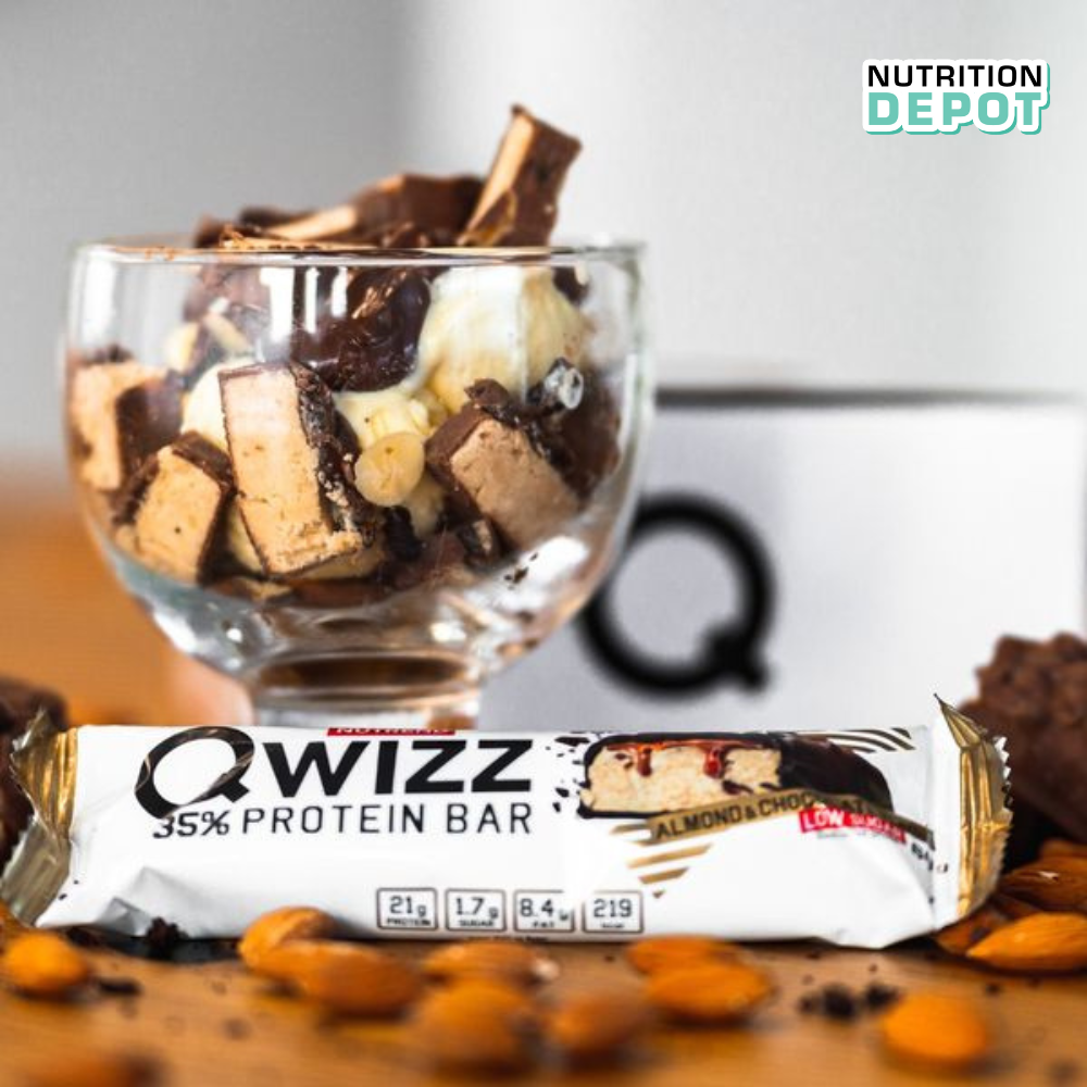 Protein Bar cao cấp Nutrend Qwizz, bổ sung dinh dưỡng (Hộp 12 thanh x 60g) - Nutrition Depot Vietnam
