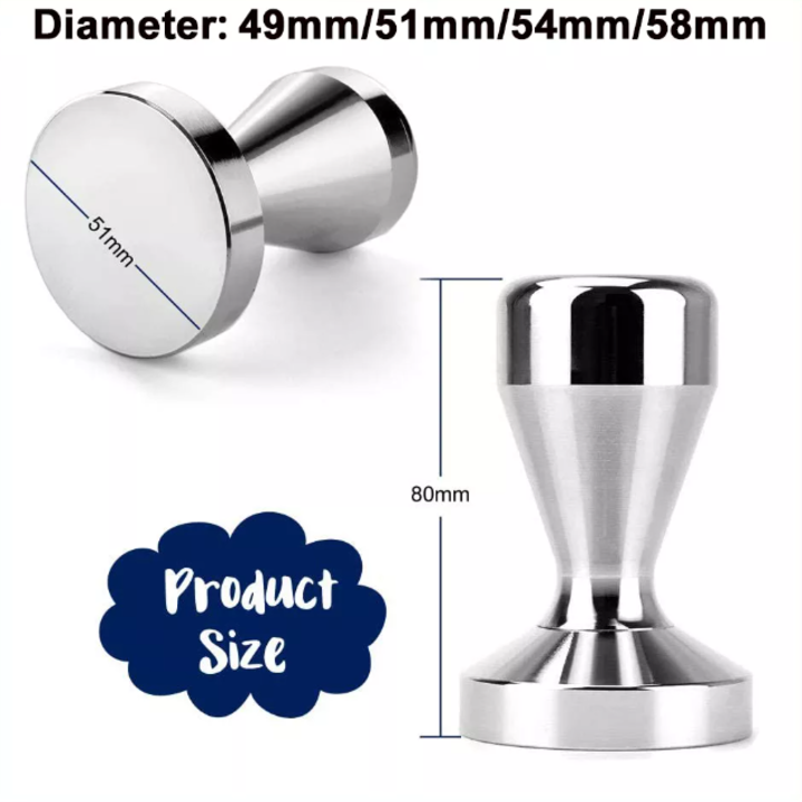 Tay nén tamper cà phê L-Beans máy Espresso cỡ 49, 51 và 58mm - HÀNG NHẬP KHẨU