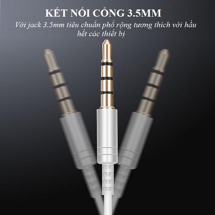 Tai Nghe Nhét Tai Huqu A88 - Giao Tiếp Cổng Tiêu Chuẩn 3.5mm - Hàng Chính Hãng