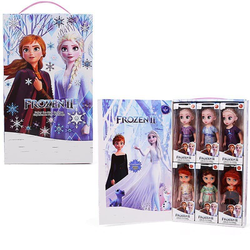 Set 6 búp bê Frozen có giày cỡ lớn