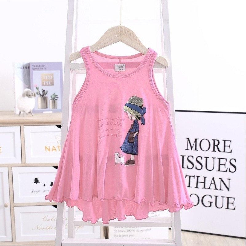 Váy bé gái, đầm sát nách cho bé chất cotton size đại đến 65kg - BABYDOLL CÔ GÁI