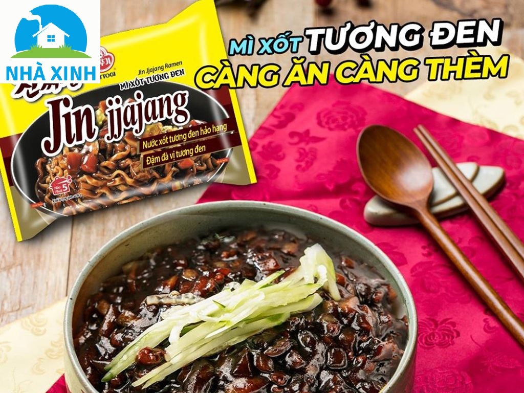 Combo 5 gói - Mì xốt tương đen Ottogi 135g