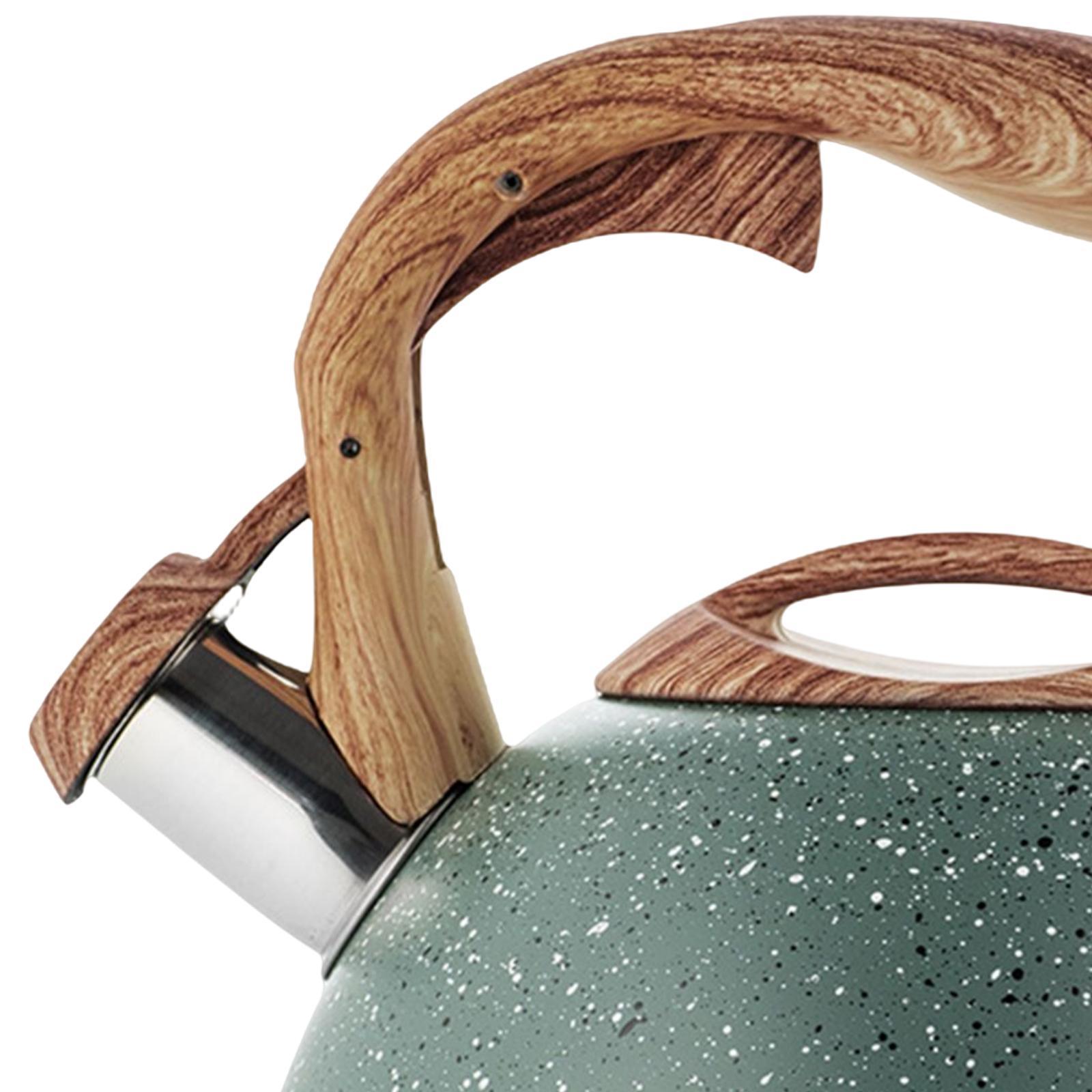 Tea Kettle Wood Handle Tea Pots Whistling Tea Pot Tea Pots for Stove Top