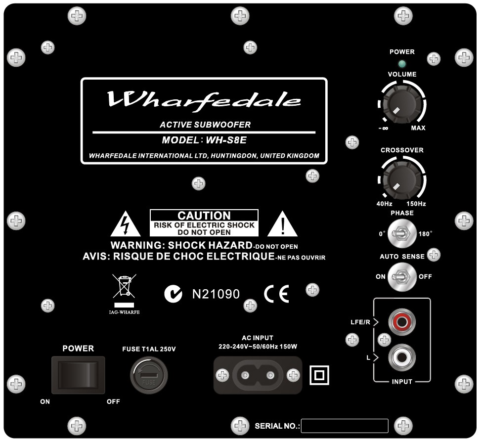 Loa WHARFEDALE SUBWOOFER WH-S10E hàng chính hãng new 100%