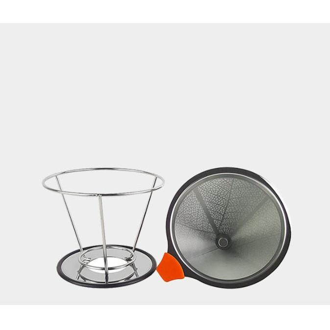 Bộ lọc cafe 2 lớp có khung đỡ INOX 304