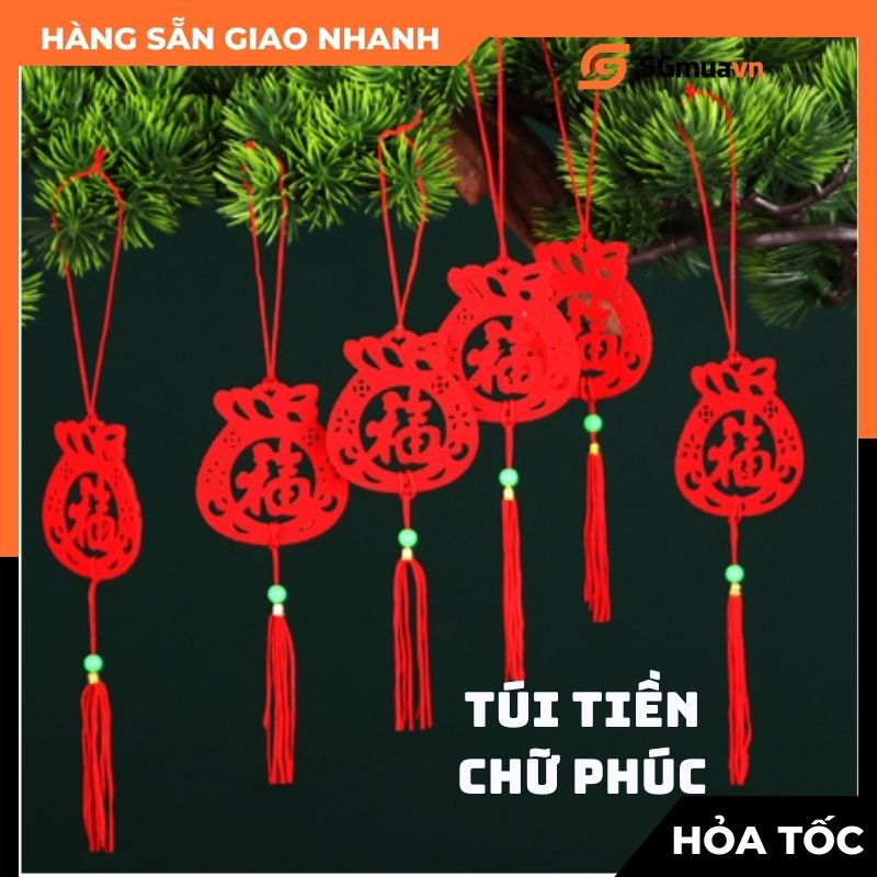 Set 6 Dây treo Tài Lộc May Mắn Trang trí Tết Năm Mới