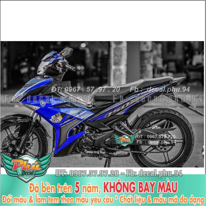 Tem rời Exciter 150 Y15ZR xanh đen