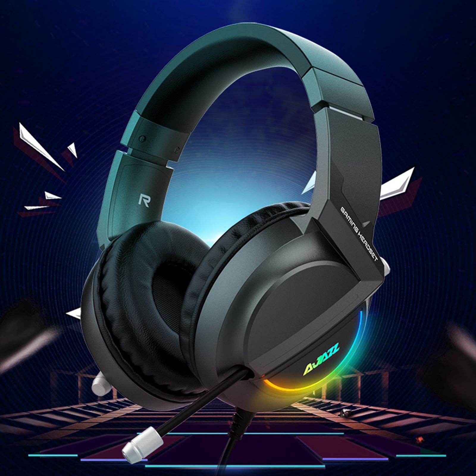 AX365 Gaming Headset 7.1 Channel Surround w/ Retractable MIC For PC Laptop