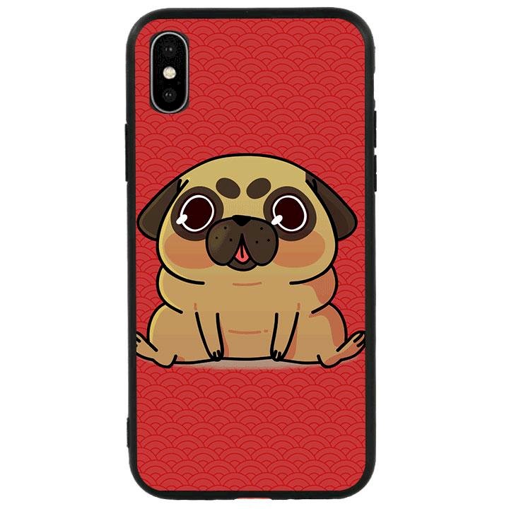 Ốp lưng viền TPU cho Iphone XS - Cute Dog 02