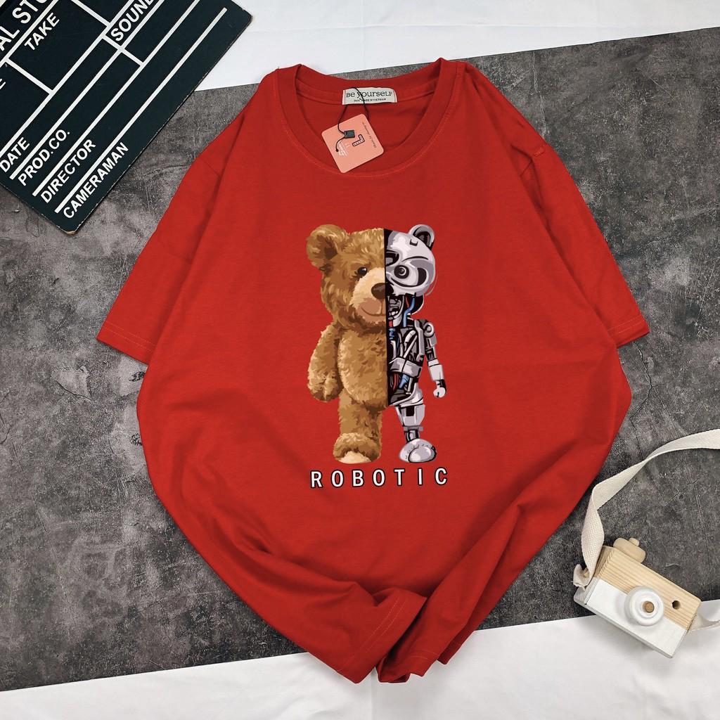 - Áo thun tay ngắn Be Yourself unisex size M L XL - GẤU ROBOT