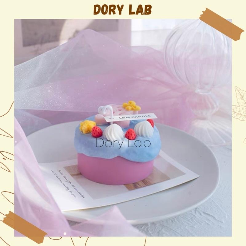 Nến Thơm Bánh Kem Sinh Nhật Gấu Con Cute Hàn Quốc, Phụ Kiện Decor, Quà Tặng - Dory Lab