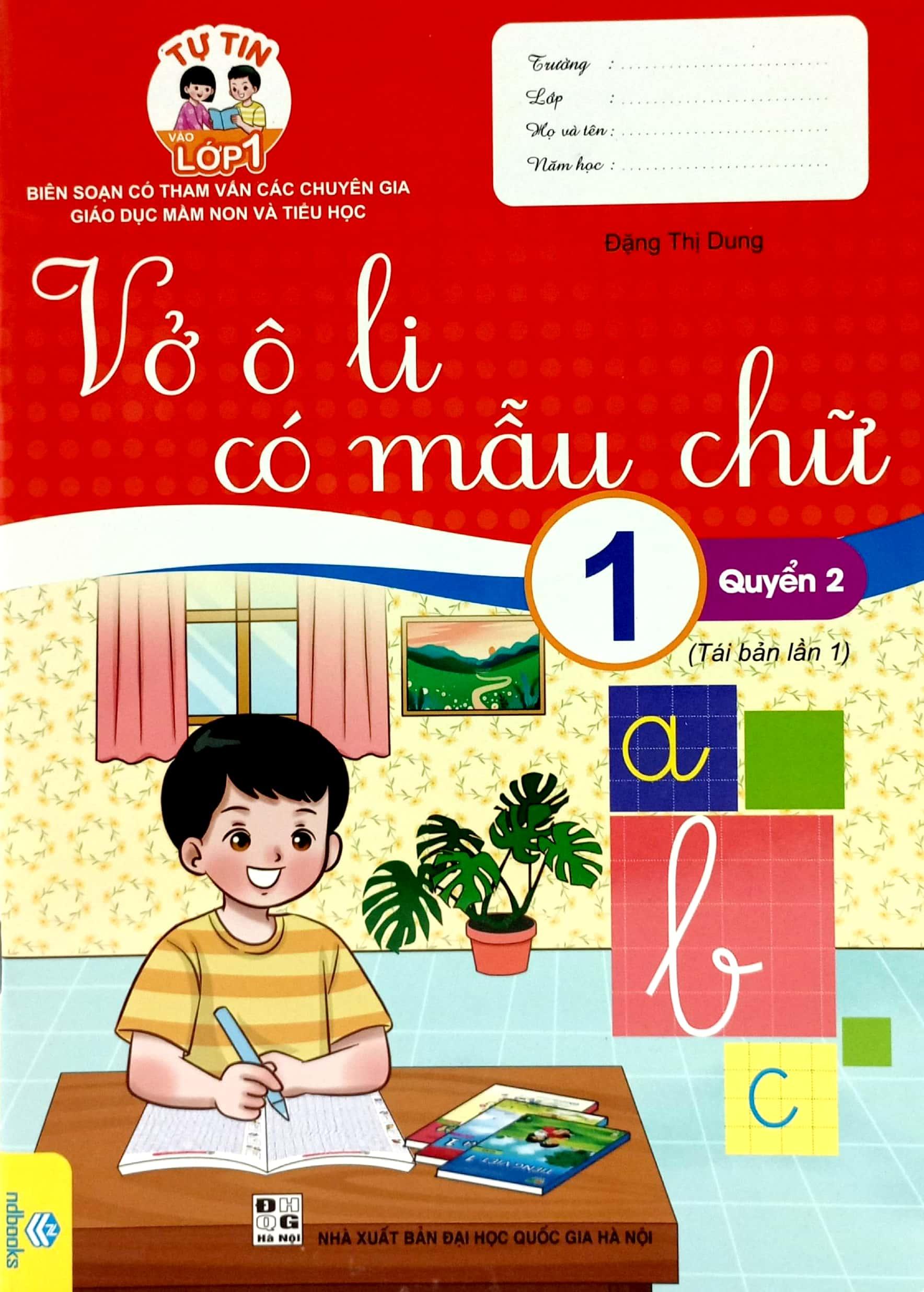 Tự Tin Vào Lớp 1 - Vở Ô Li Có Mẫu Chữ Lớp 1 - Quyển 2