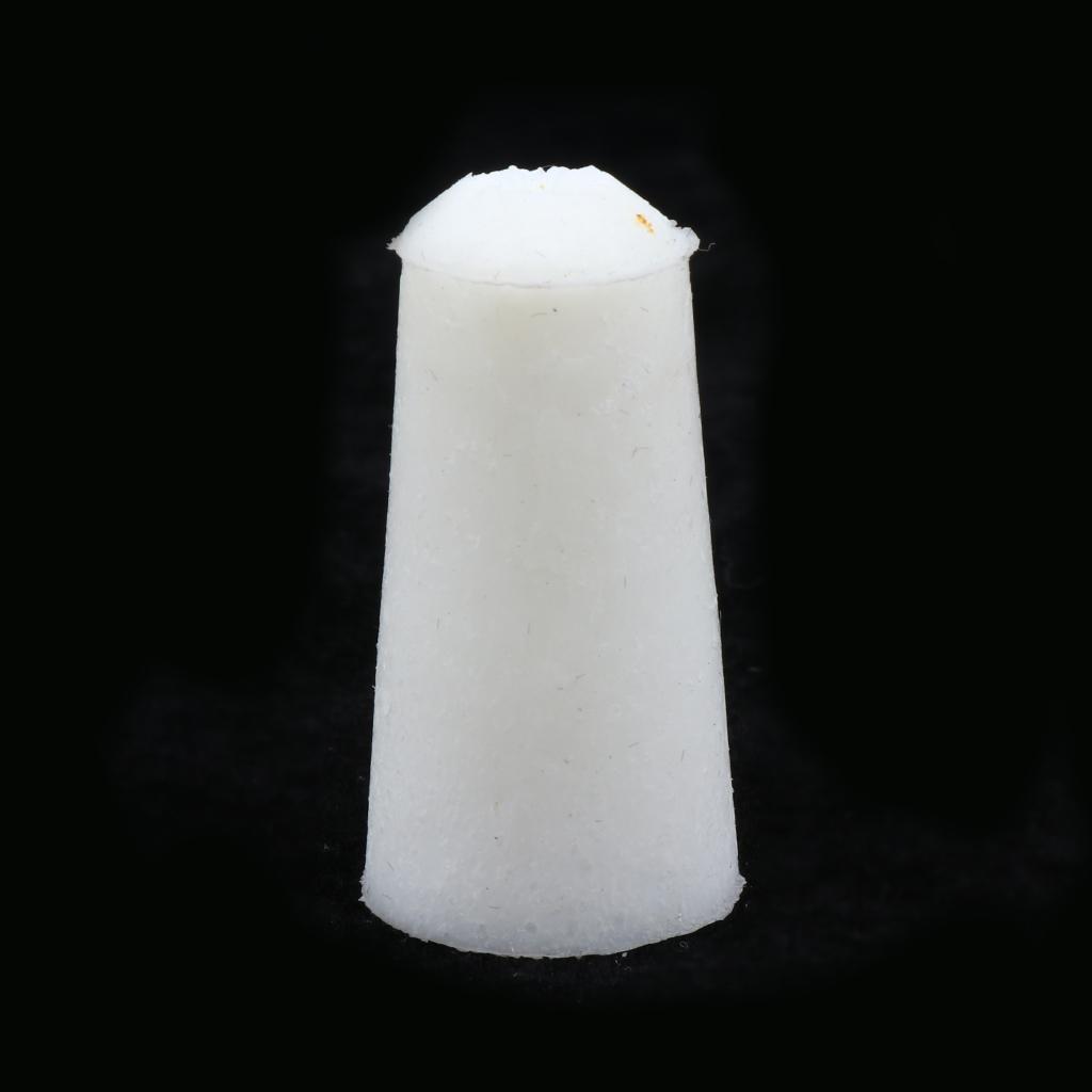 10 Pieces Lab Solid Tapered Silicone Plug Stopper Bung for Test Tube Bottle, 2 Sizes