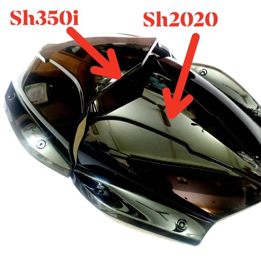 MÃO CHẮN GIÓ SH 350i NHỰA ĐEN TRONG SUỐT GẮN CHO SHVN 2020 - 2022