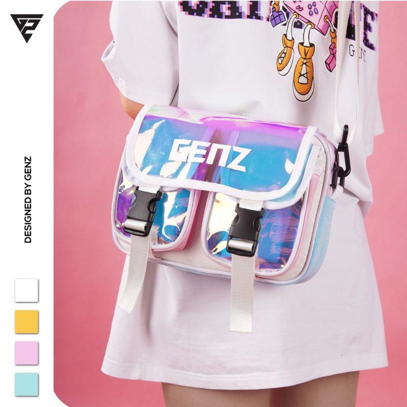 Túi đeo chéo ulzzang nam nữ GENZ phong cách unisex tone màu pastel năng động TA067