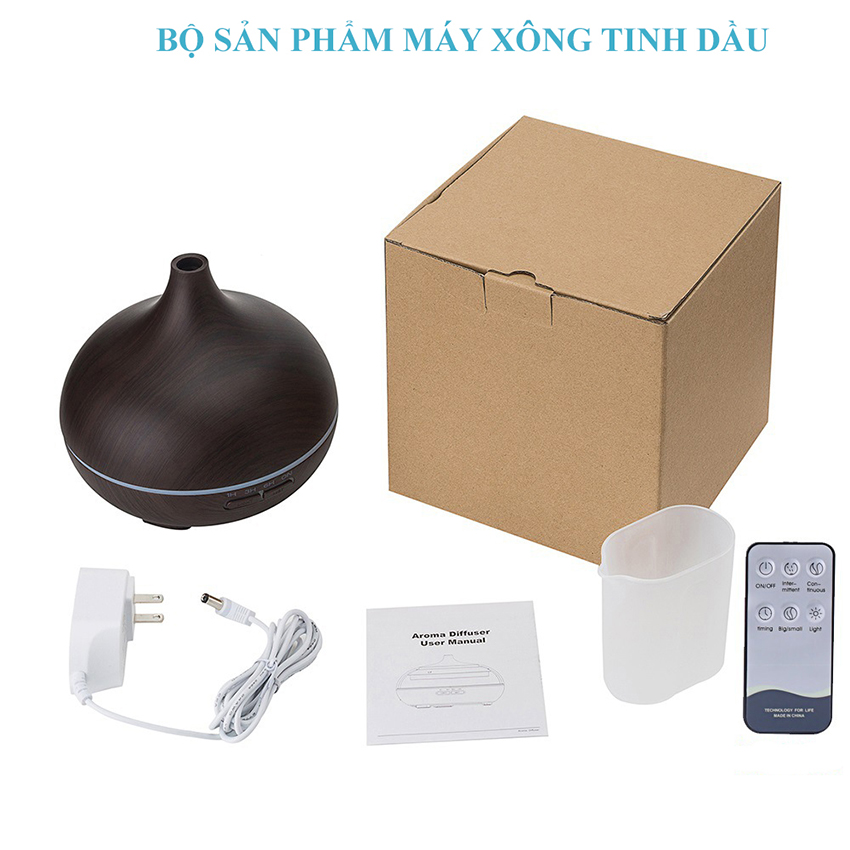 [Hàng Chính Hãng] Máy Xông Tinh Dầu Phun Sương Tạo Ẩm Cổ Cao Nga My Dung Tích 550ml Có Điều Khiển , Chế Độ Hẹn Giờ 1h/3h/6h/on Đèn Led 7 Màu Phun Sương Tạo Âm Trong Phòng Điều Hòa