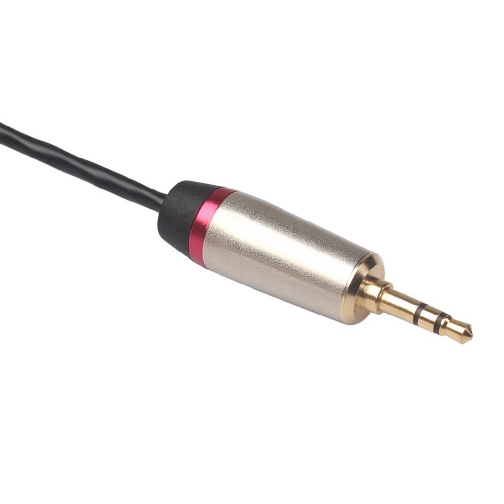 3.5mm Male to XLR Male Cable TRS 3Pin Stereo Audio Transfer Line Black 0.3m