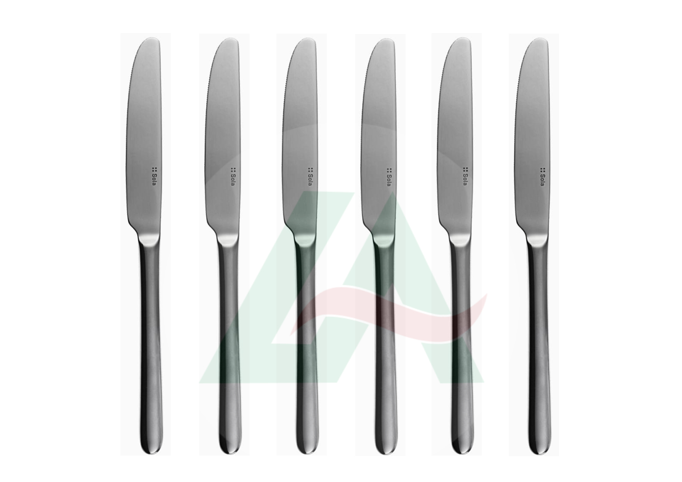 Bộ 6c Dao Ăn 106152 - Inox 304 Stainless Steel 18/10 Đồ dùng bàn tiệc nhà hàng khách sạn cao cấp (Set of 6pcs Table Knife SS18/10)