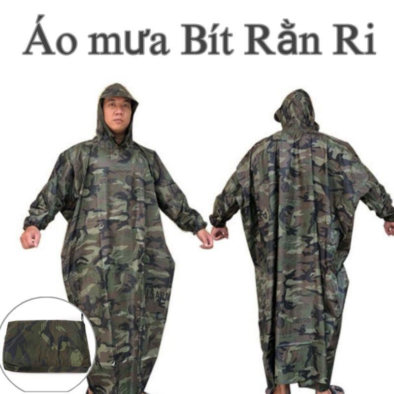 Áo mưa rằn ri Bít và Cánh dơi, vải dù chống thấm cao cấp loại 1. 1,4m