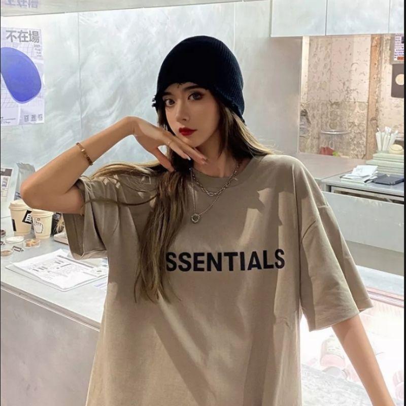 Áo Thun Nam Nữ Cộc Tay Essentitals Dáng Rộng
