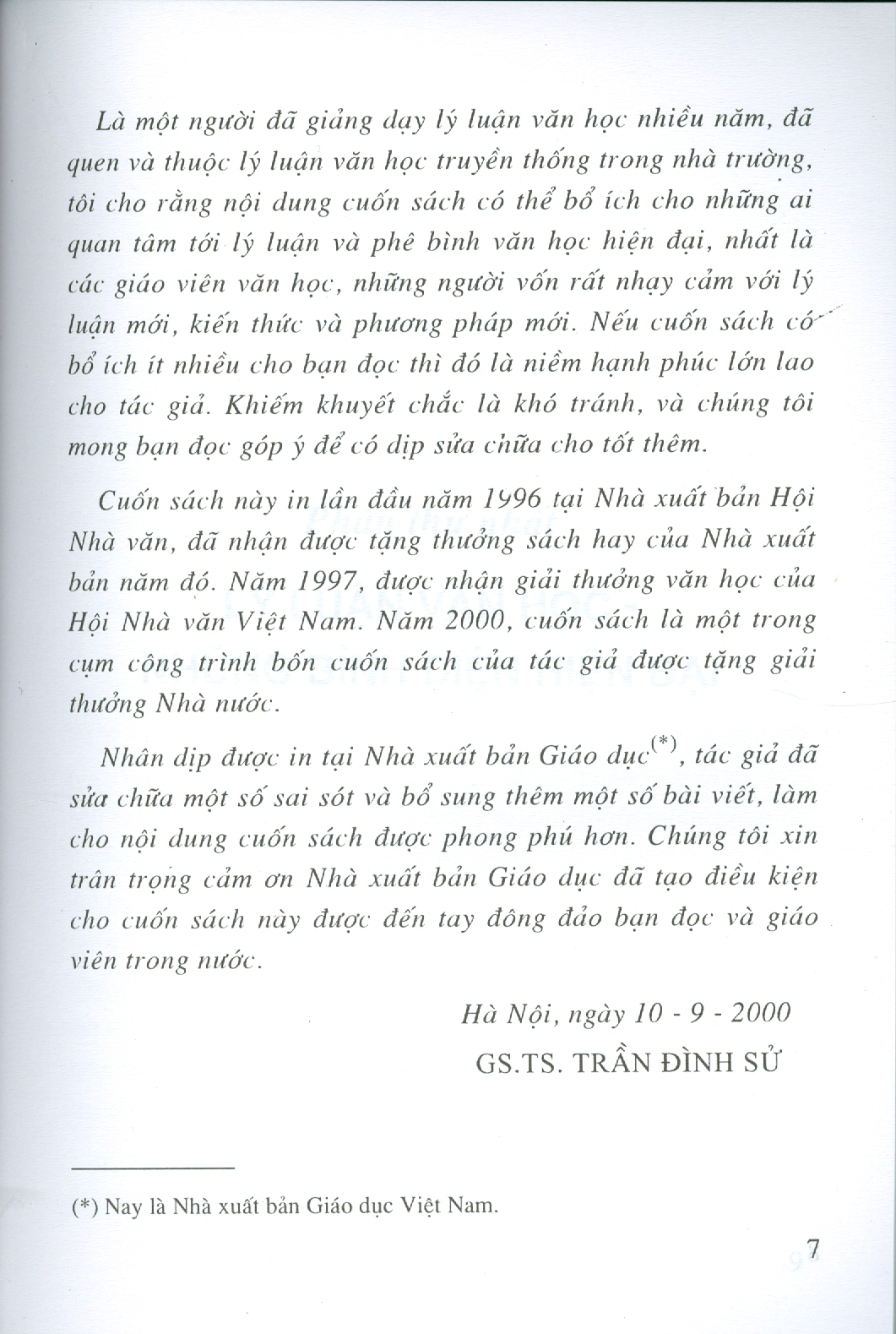 Lý Luận Và Phê Bình Văn Học (Những vấn đề và quan niệm hiện đại) - Tái bản lần thứ sáu năm 2023