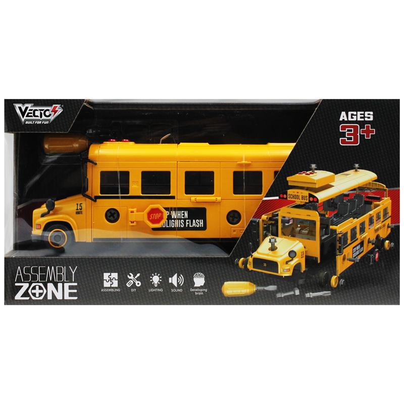 Đồ Chơi Lắp Ráp VECTO DIY - Xe Buýt Đi Học - Vecto VT9099C