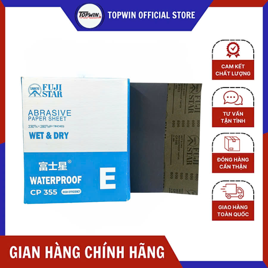 (1 Tờ) Giấy Nhám Khô Nhật Hiệu Riken Nhật C35P Giúp Loại Bỏ Lớp Sơn Cũ, Đánh Bóng Bề Mặt Cực Tốt | TOPWIN Official Store