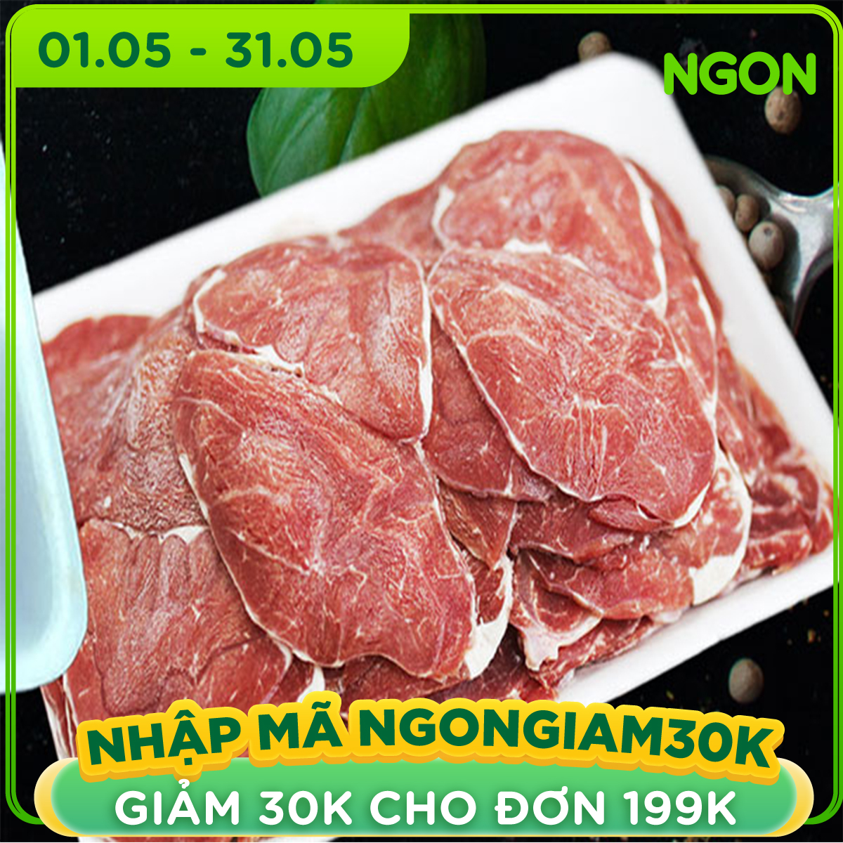 Bắp Rùa Bò Úc Thái Mỏng