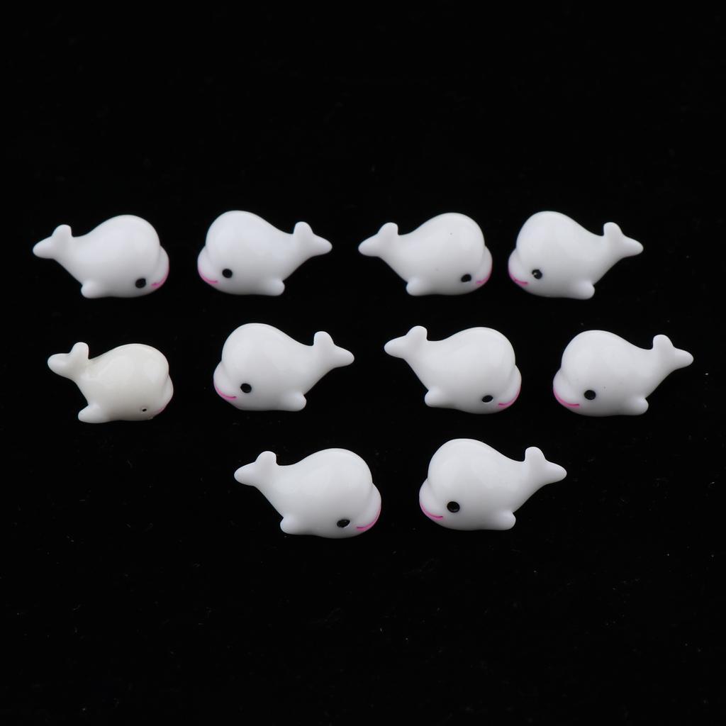 10 Pcs Aquarium Micro Landscape Decoration Fish Tank Ornament Dolphin