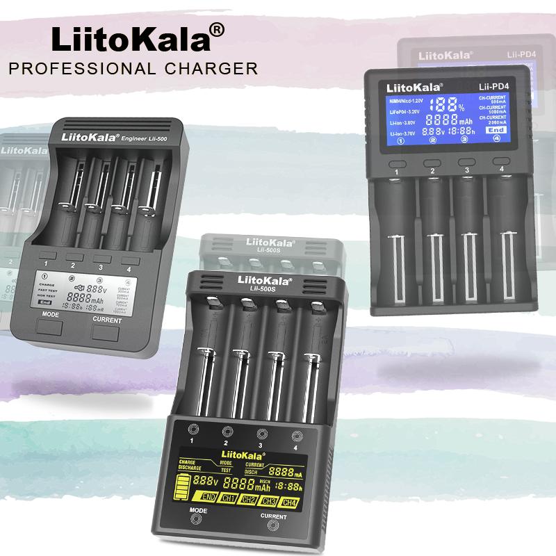 LIITOKALA LII-500 LII-PD4 LII-500S LCD 3.7V 18650 18350 18500 21700 20700B 20700 14500 26650