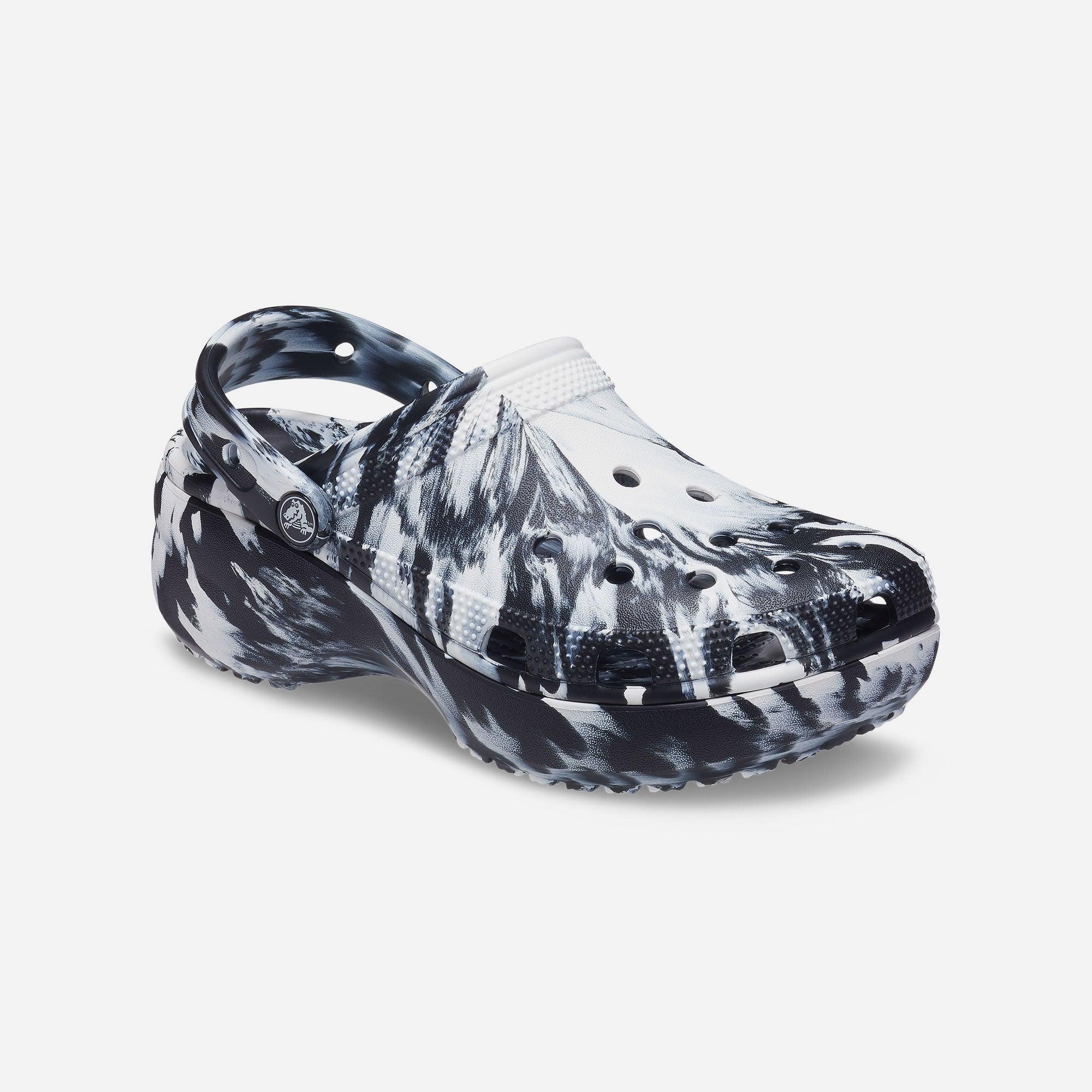 Giày nhựa nữ Crocs Platform Marbled Classic - 207176-066