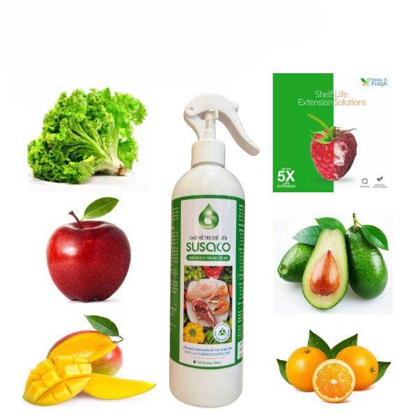 Combo Chai nước sinh họcSUSACO 500ml và Túi Map KIF Bảo Quản Rau Trái cây