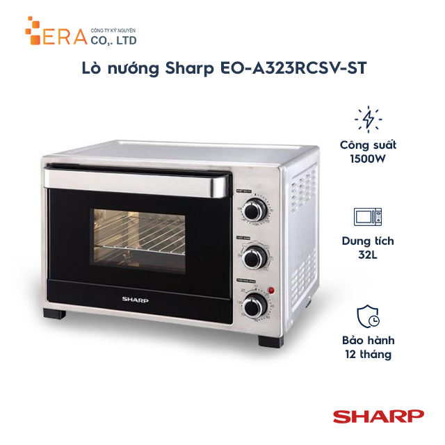 Lò Nướng Sharp EO-A323RCSV-ST (32L) - Hàng Chính Hãng
