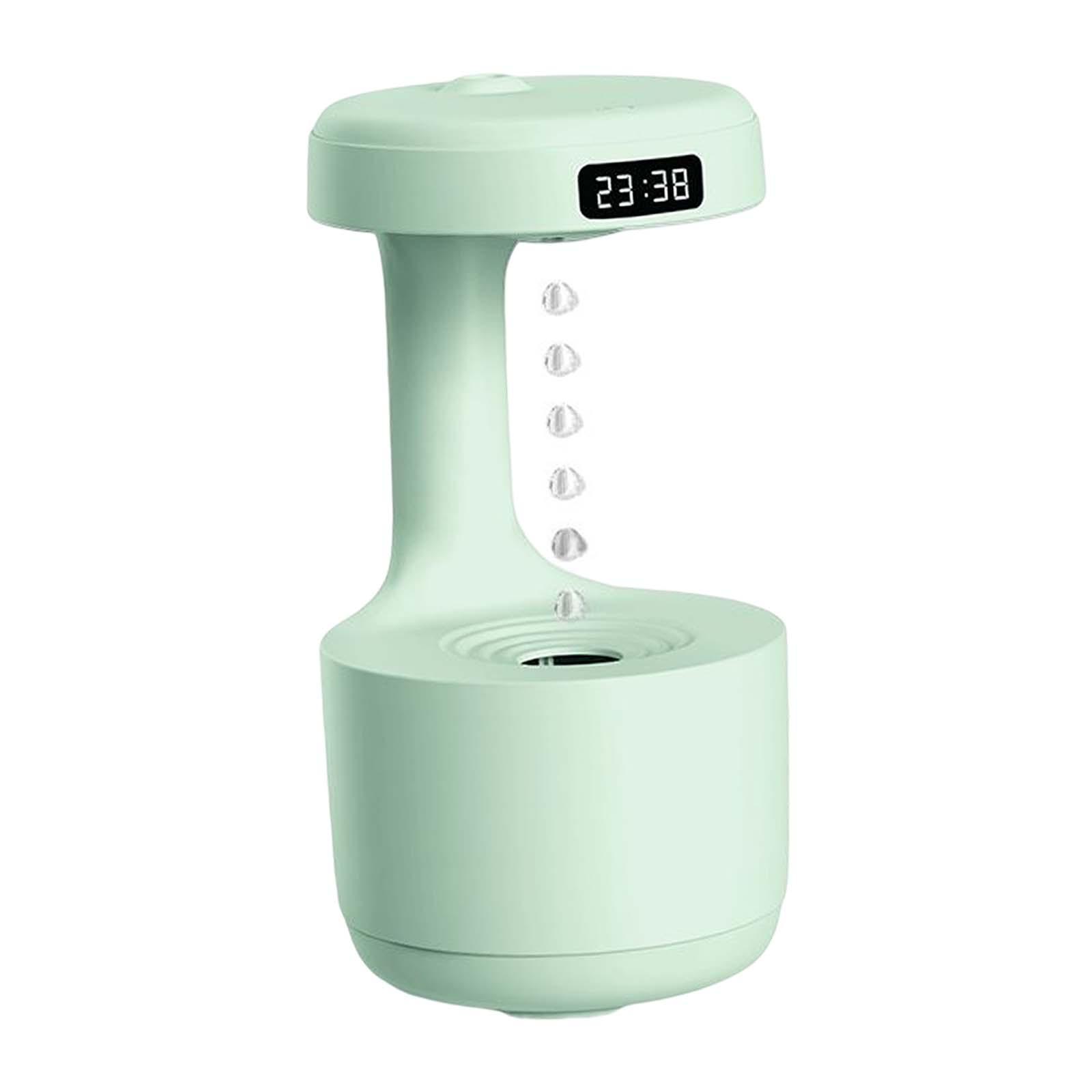 Desktop Humidifier Low Noise 800ml Antigravity Water Drop Night Light