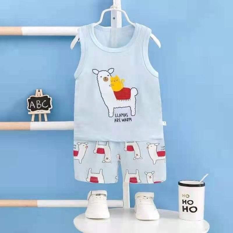 Bộ ba lỗ cotton cao cấp cho bé trai bé gái