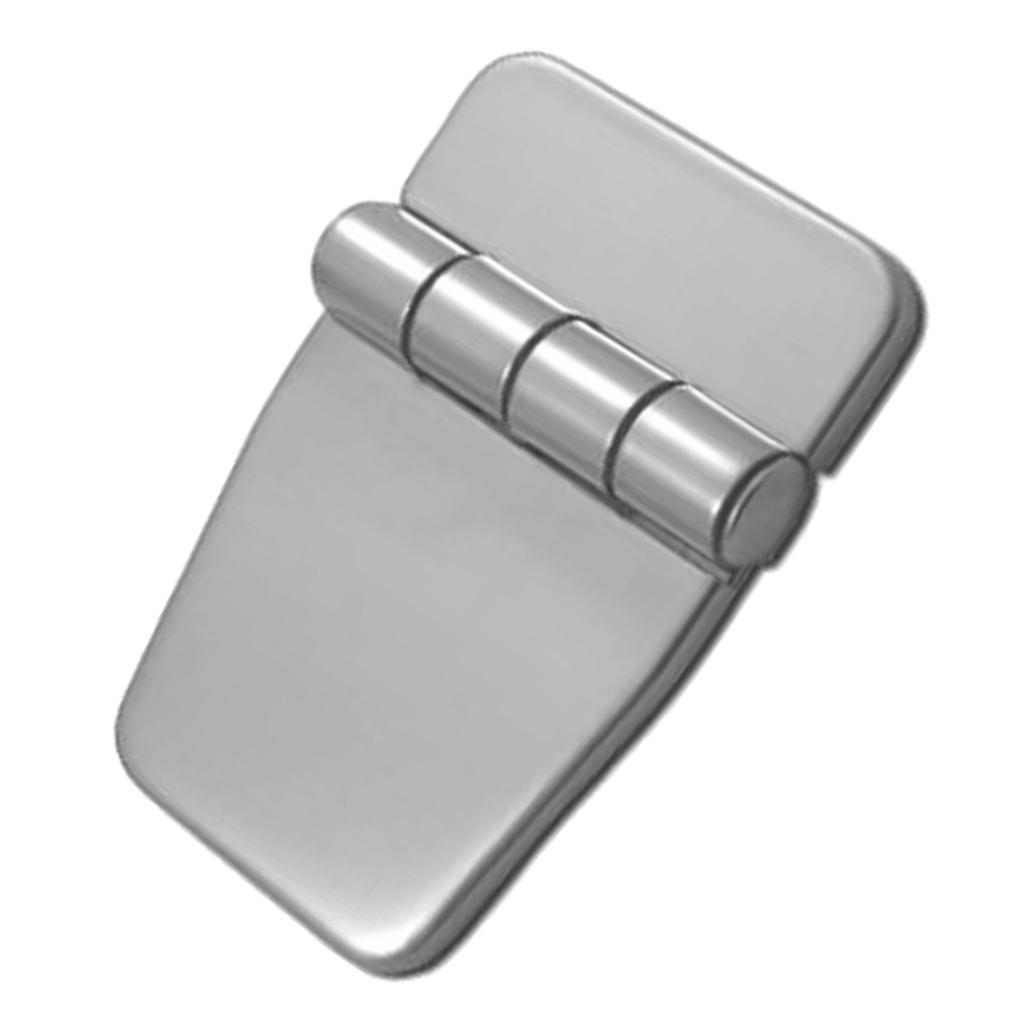 2x Marine Boat Strap Hinge Door Cabin Box Deck Strap Hinge & Cover Stainless