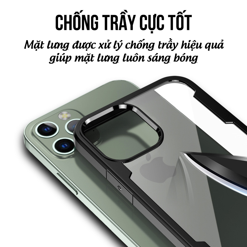 Ốp lưng chống sốc lưng trong cao cấp dành cho iPhone 12 / 12 Pro / 12 Pro Max / 12 Mini - Hàng chính hãng