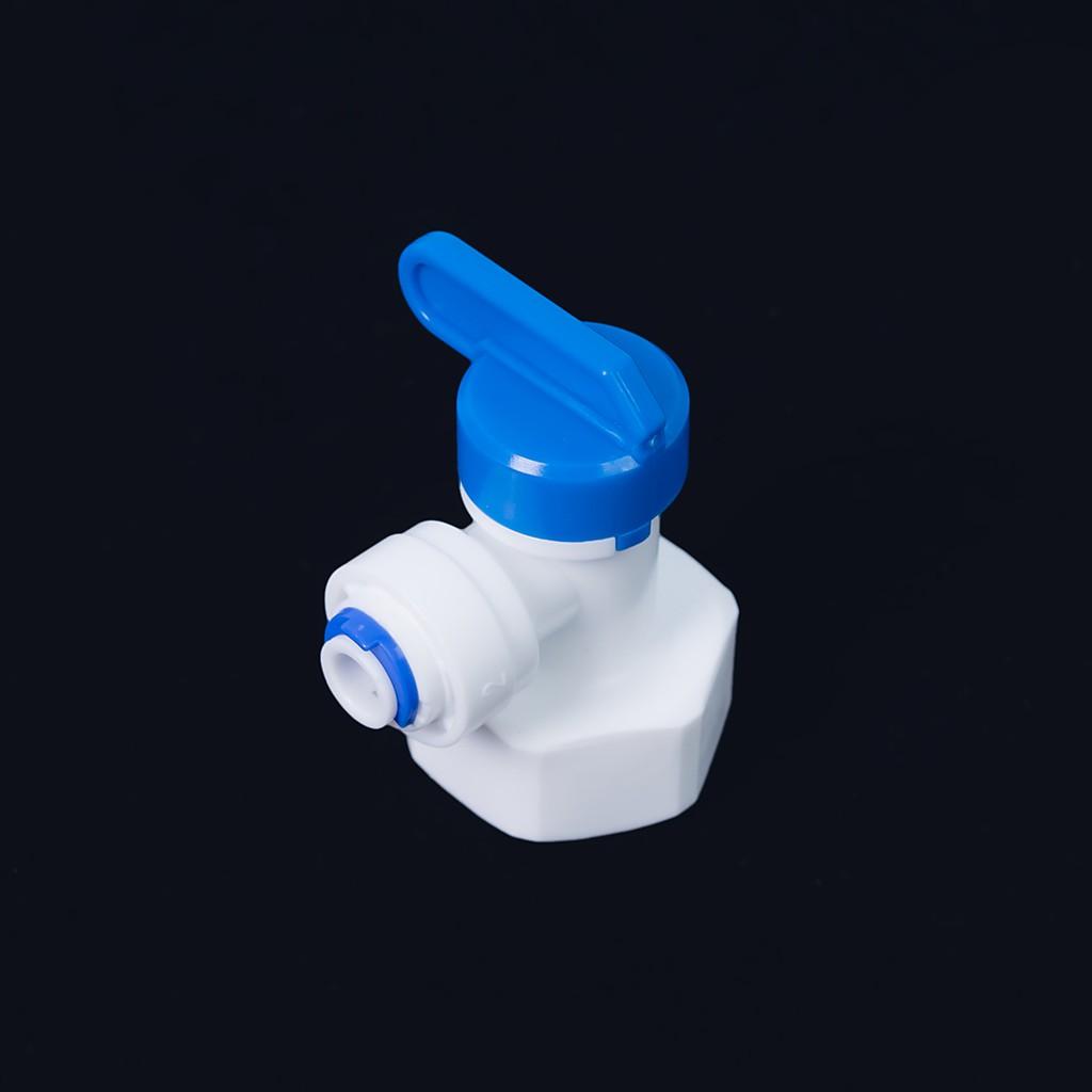 Van bình áp - van khóa ren trong 3/4'' ra dây 6mm nối nhanh dùng trong máy lọc nước
